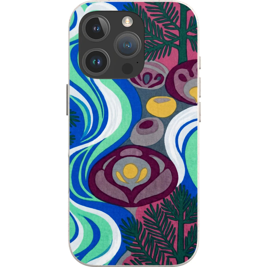 Sauna Bloom Motif by Aino Kallio — iPhone 16 Pro Max iPhone Bio-degradable Case — Finnaij