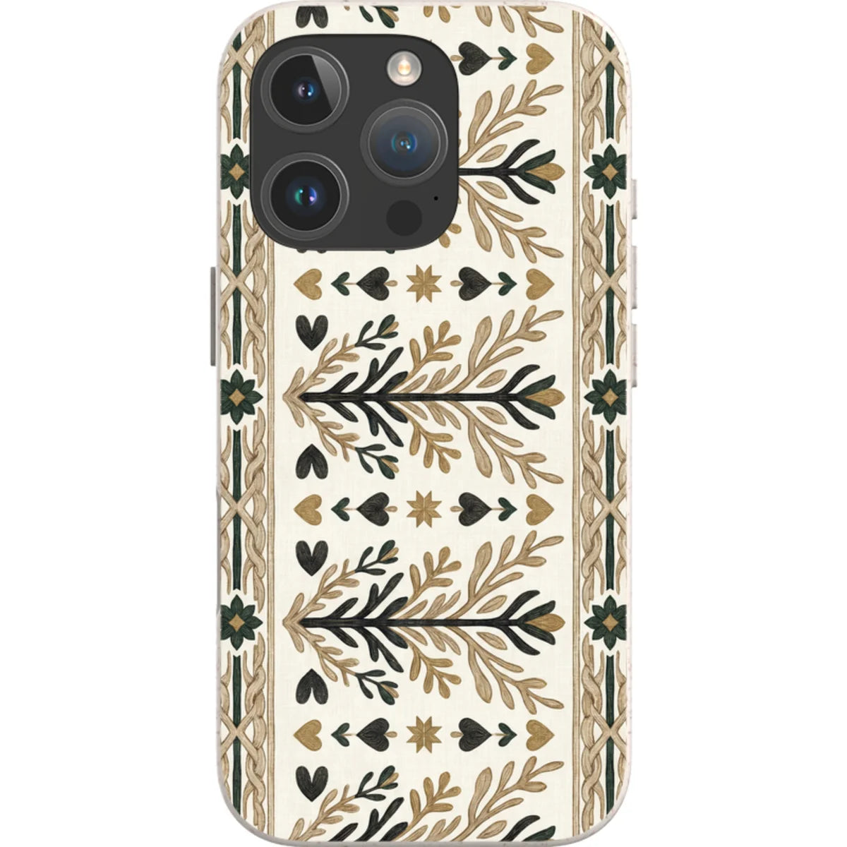 Heritage Border by Elsi Vaarala — iPhone 16 Pro Max iPhone Bio-degradable Case — Finnaij