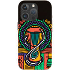 Talking Drum Halo by Ada Okoye — iPhone 16 Pro Max iPhone Bio-degradable Case — Finnaij