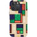 Ankara Blocks on Sand by Ada Okoye — iPhone 16 Pro Max iPhone Bio-degradable Case — Finnaij