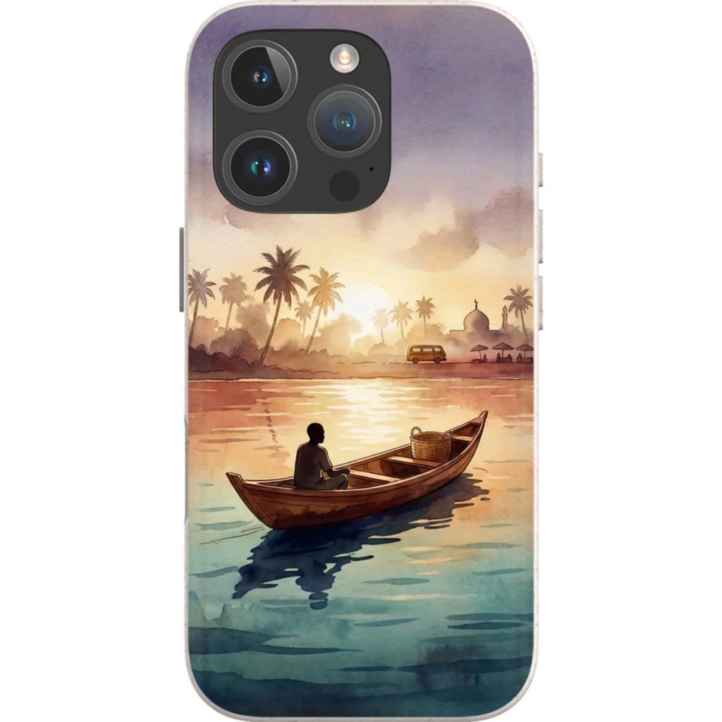Lagoon Morning by Tobi Akinyemi — iPhone 16 Pro Max iPhone Bio-degradable Case — Finnaij