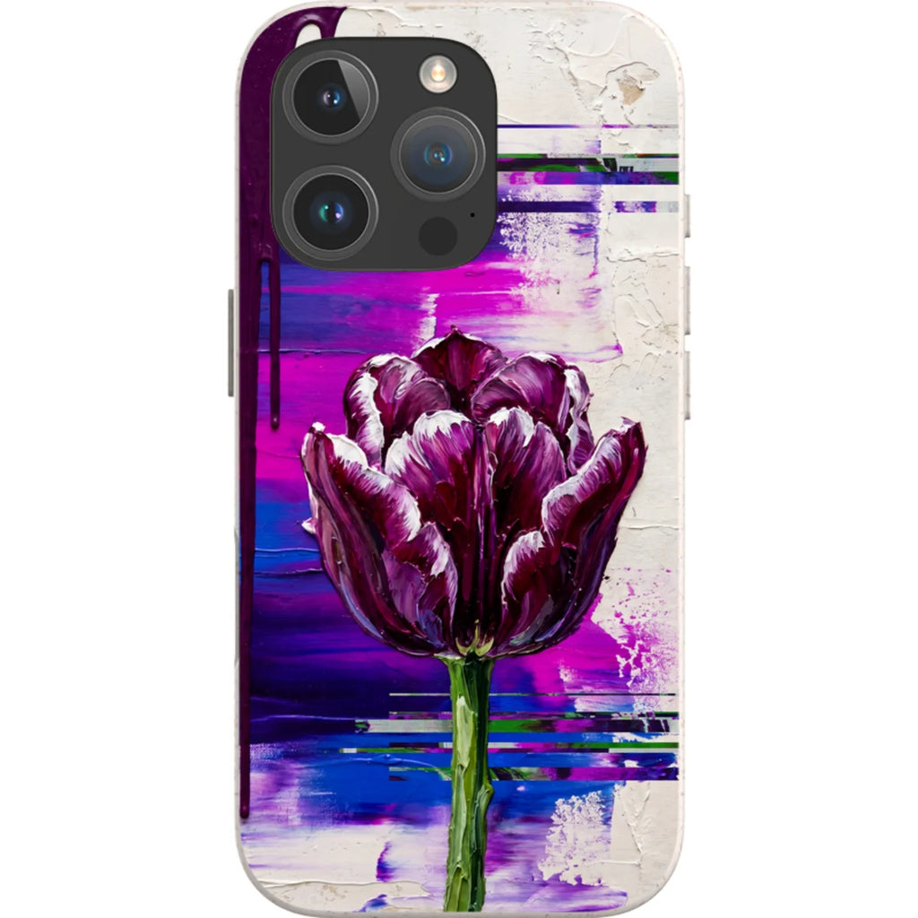 Single Dramatic Tulip by Frida Lövström — iPhone 16 Pro Max iPhone Bio-degradable Case — Finnaij