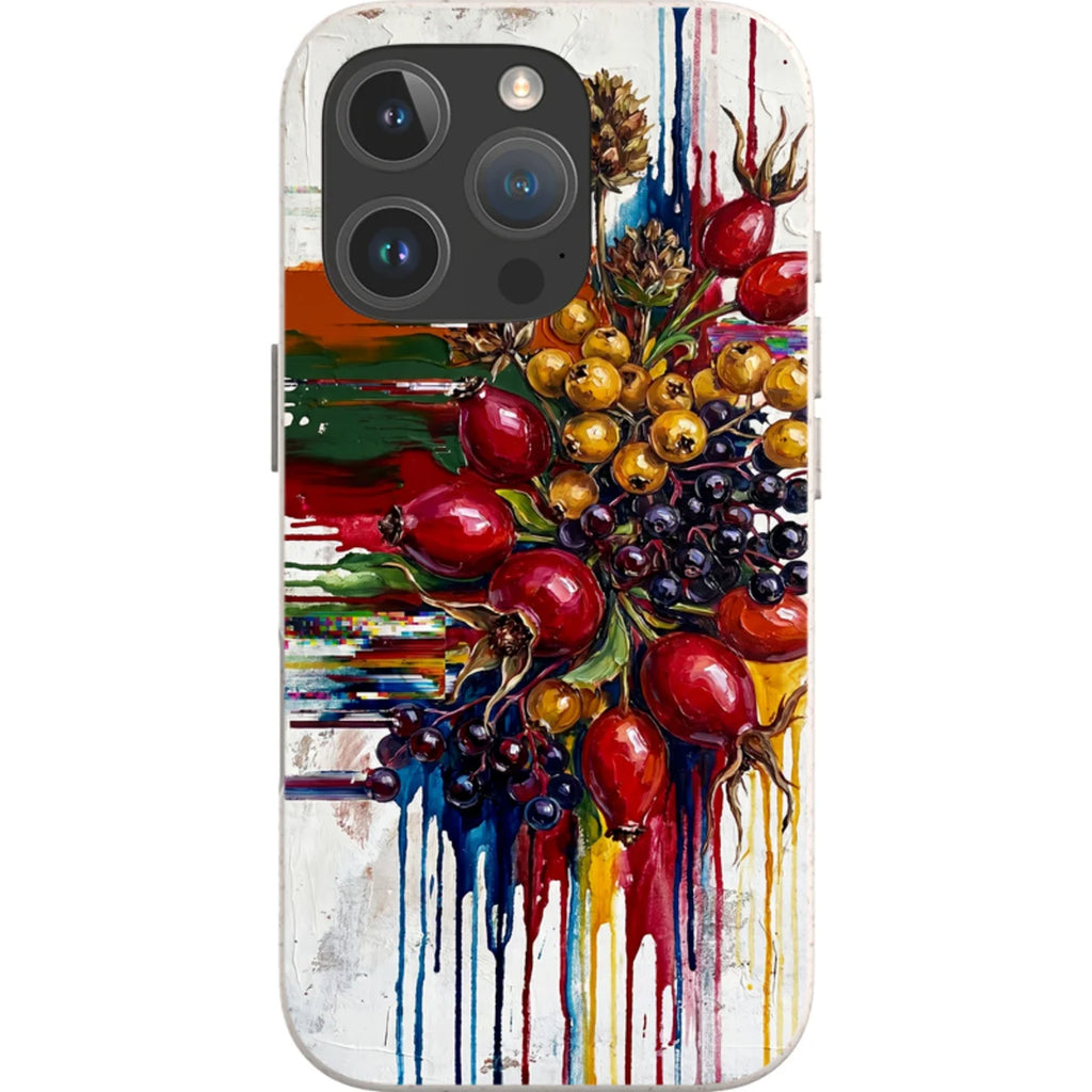 Autumn Berries and Botanicals by Frida Lövström — iPhone 16 Pro Max iPhone Bio-degradable Case — Finnaij