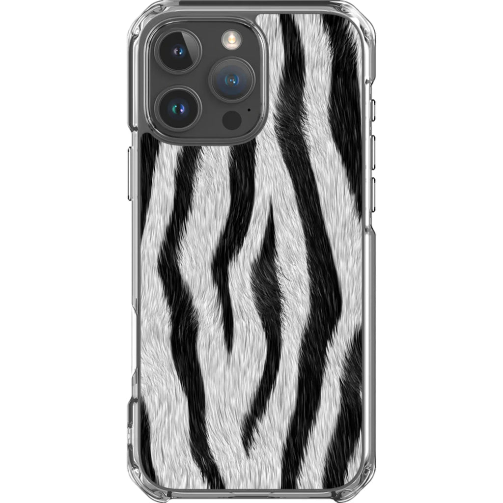 Zebra Groove — iPhone 16 Pro Max Magsafe Clear Impact Case — Finnaij