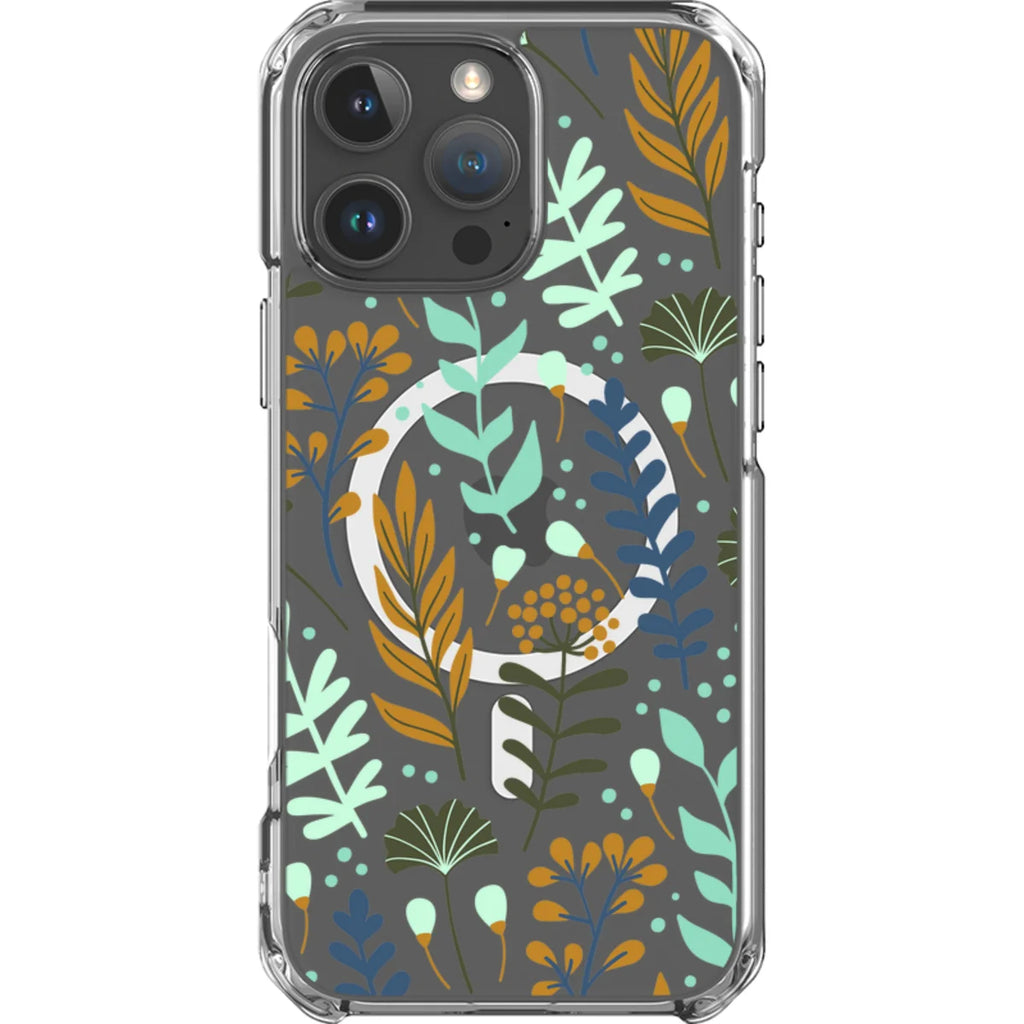 Wild Floral — iPhone 16 Pro Max Magsafe Clear Impact Case — Finnaij