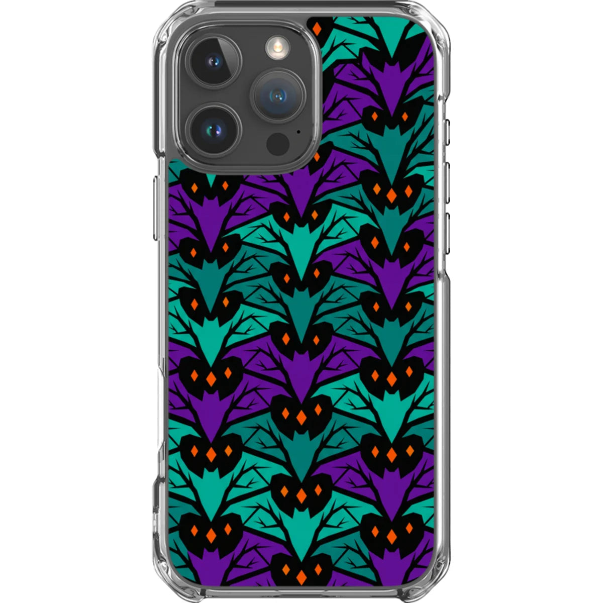Bat Forest — iPhone 16 Pro Max Magsafe Clear Impact Case — Finnaij