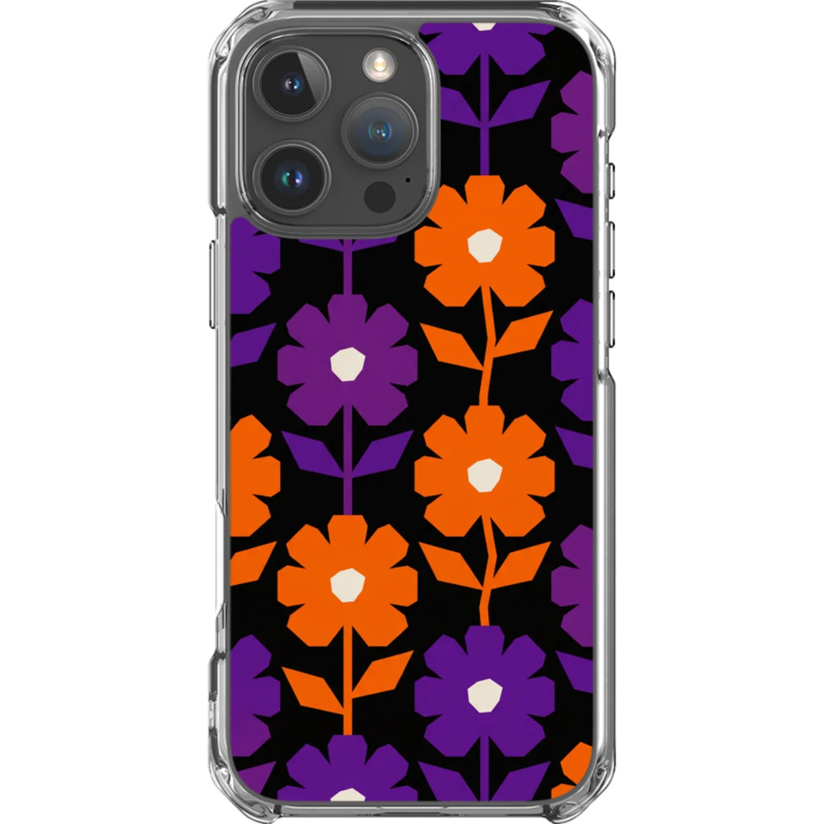Haunted Bloom — iPhone 16 Pro Max Magsafe Clear Impact Case — Finnaij