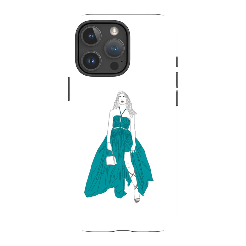 Blue Dress by Keagan Haight — iPhone 16 Pro Max Magsafe Tough Case — Finnaij
