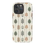 Birch and Linen Pattern by Elsi Vaarala — iPhone 16 Pro Max Magsafe Tough Case — Finnaij
