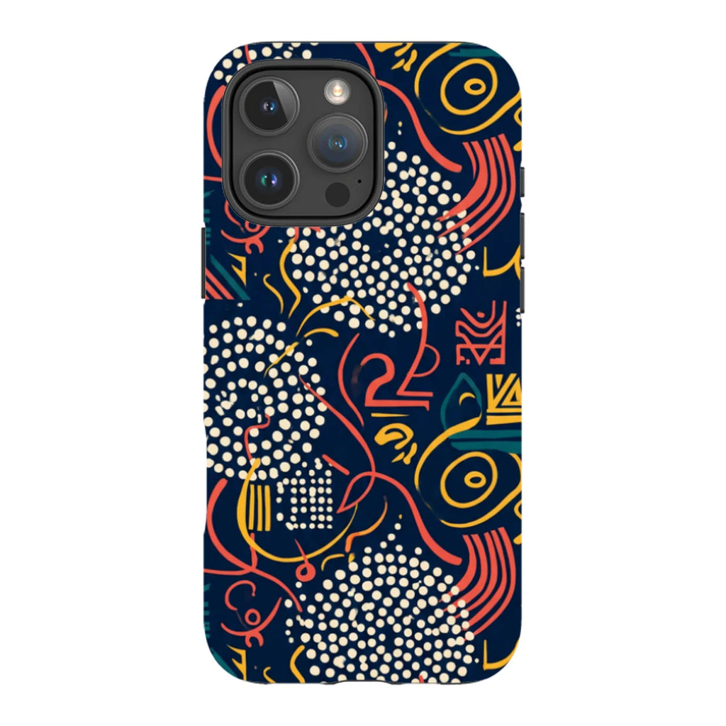Adire Nightfall by Ada Okoye — Magsafe Tough Case for iPhone — Finnaij