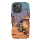 City Edge Quiet Street by Tobi Akinyemi — iPhone 16 Pro Max MagSafe Tough Case — Finnaij