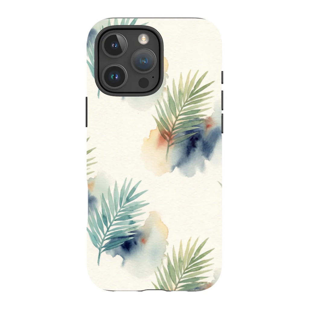 Palm Frond Breeze Pattern by Tobi Akinyemi — iPhone 16 Pro Max MagSafe Tough Case — Finnaij