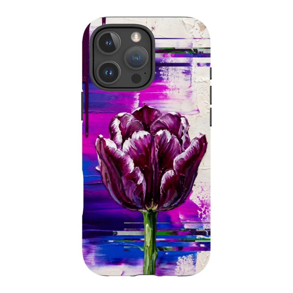 Single Dramatic Tulip by Frida Lövström — iPhone 16 Pro Max Magsafe Tough Case — Finnaij