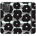 Bold Floral Black — iPhone 16 Pro Max Wallet Case — Finnaij