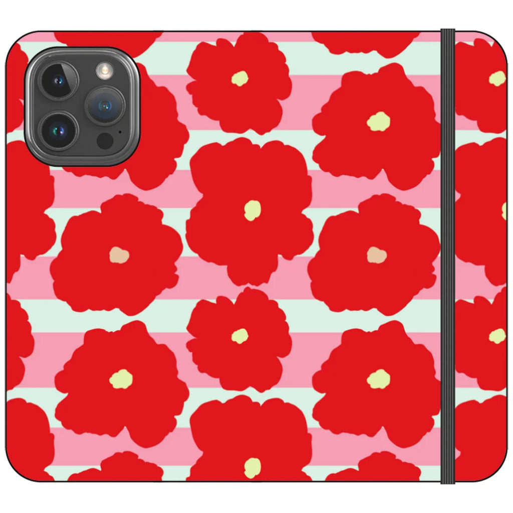 Bold Floral — iPhone 16 Pro Max Wallet Case — Finnaij