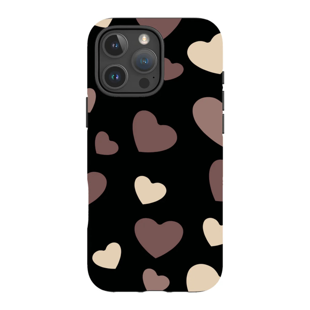 White & Black Hearts — iPhone 16 Pro Max Tough Case — Finnaij