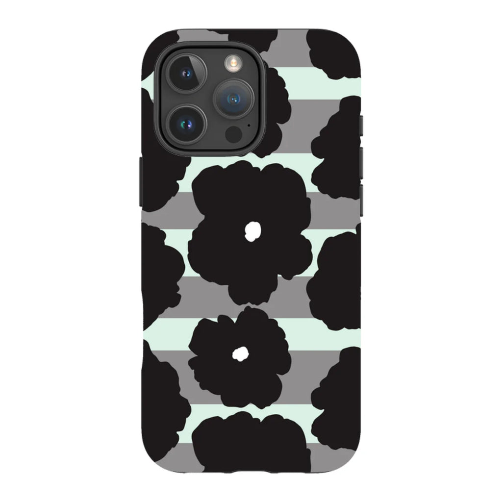 Bold Floral Black — iPhone 16 Pro Max Tough Case — Finnaij