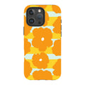 Bold Floral Orange — iPhone 16 Pro Max Tough Case — Finnaij
