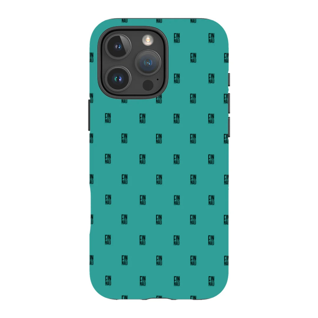 Monogram Teal — iPhone 16 Pro Max Tough Case — Finnaij