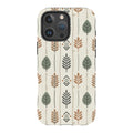 Birch and Linen Pattern by Elsi Vaarala — iPhone 16 Pro Max Tough Case — Finnaij
