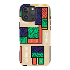 Ankara Blocks on Sand by Ada Okoye — iPhone 16 Pro Max Tough Case — Finnaij