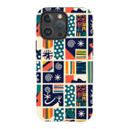 Coastal Indigo Tiles by Ada Okoye — iPhone 16 Pro Max Tough Case — Finnaij