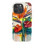 Tropical Flowers by Frida Lövström — iPhone 16 Pro Max Tough Case — Finnaij