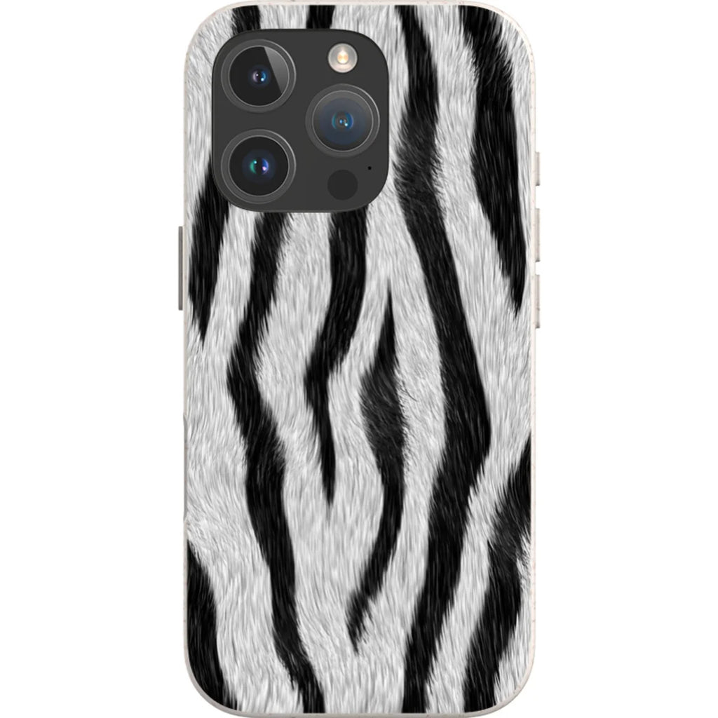 Zebra Groove — iPhone 16 Pro iPhone Bio-degradable Case — Finnaij