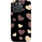 White & Black Hearts — iPhone 16 Pro iPhone Bio-degradable Case — Finnaij