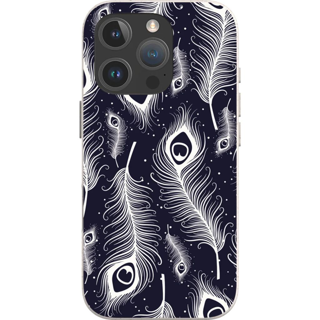 Feathers in Bloom — iPhone 16 Pro iPhone Bio-degradable Case — Finnaij