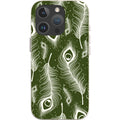 Feathers in Bloom Army Green — iPhone 16 Pro iPhone Bio-degradable Case — Finnaij