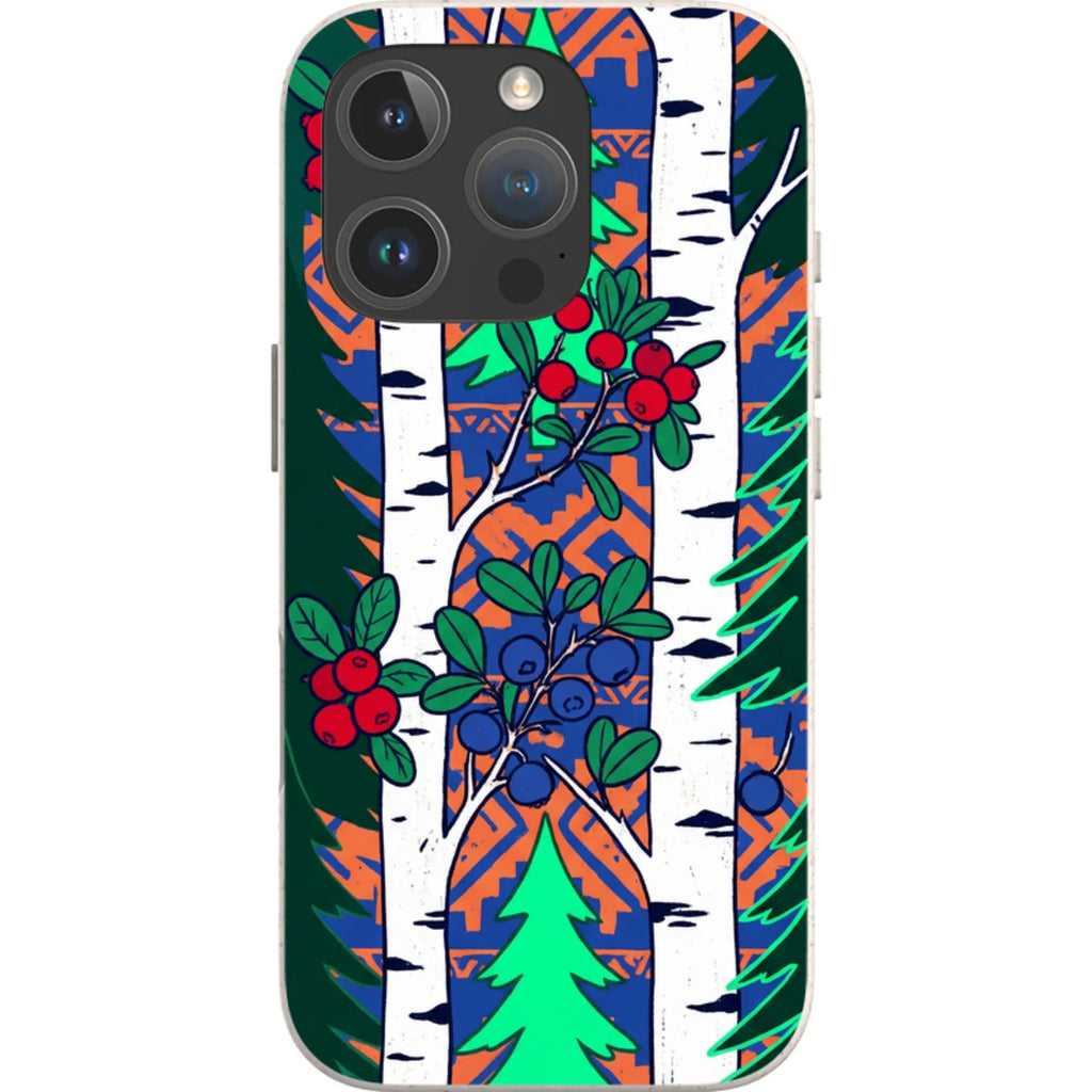 Nordic Forest by Aino Kallio — iPhone 16 Pro iPhone Bio-degradable Case — Finnaij
