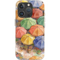 Market Umbrellas from Above by Tobi Akinyemi — iPhone 16 Pro iPhone Bio-degradable Case — Finnaij