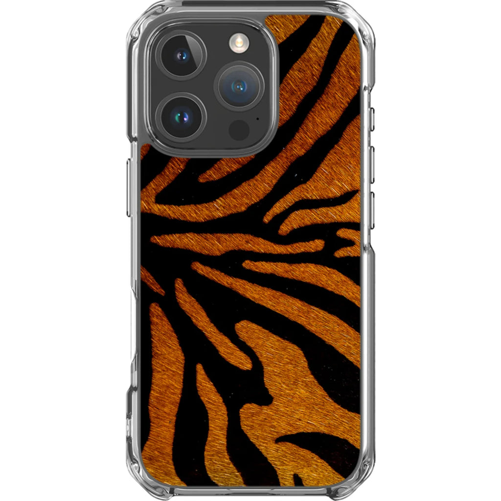 Stripes of the Wild — iPhone 16 Pro Clear Impact Case — Finnaij