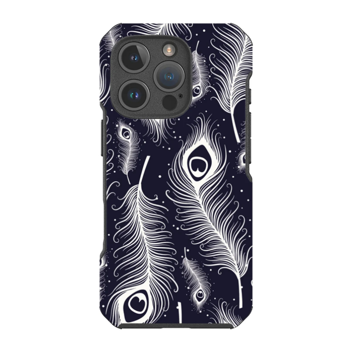 Feathers in Bloom — iPhone 16 Pro Impact Armour MagSafe Case — Finnaij