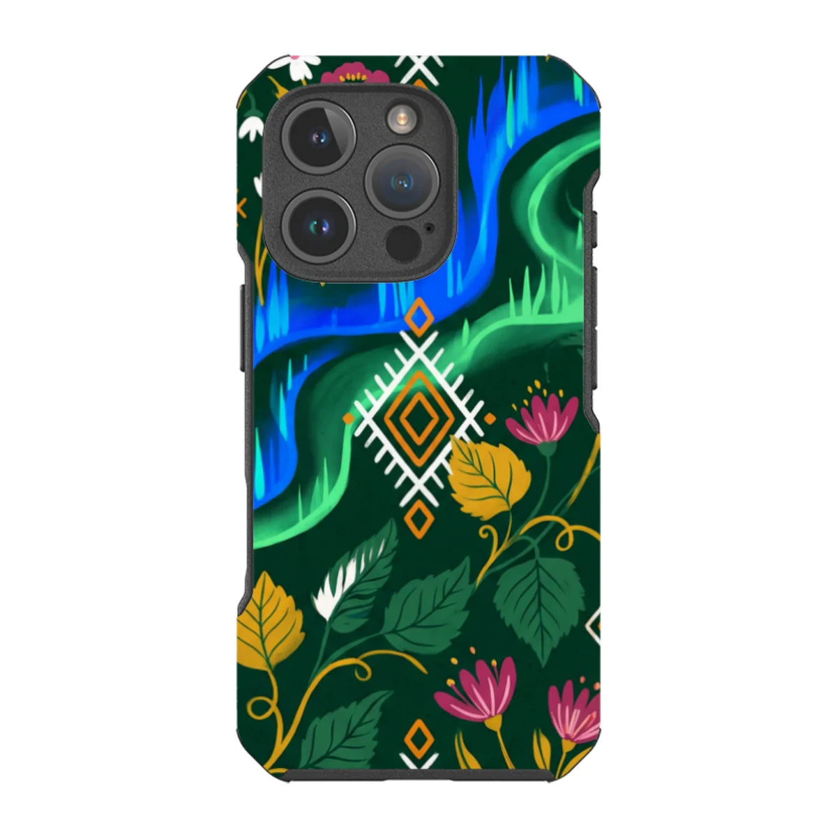 Aurora Birch Bloom by Aino Kallio — iPhone 16 Pro Impact Armour MagSafe Case — Finnaij