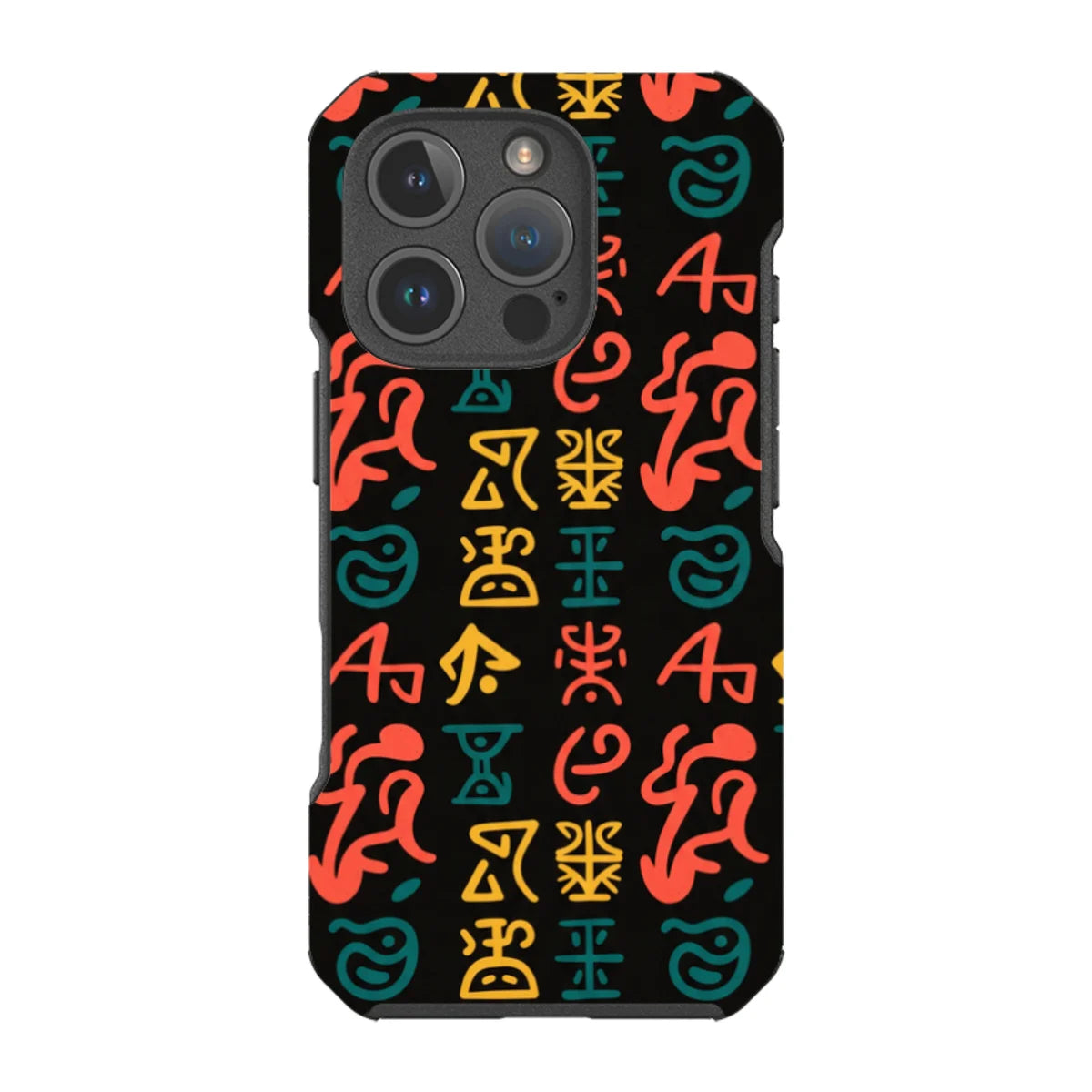 Nsibidi Pulse by Ada Okoye — iPhone 16 Pro Impact Armour MagSafe Case — Finnaij