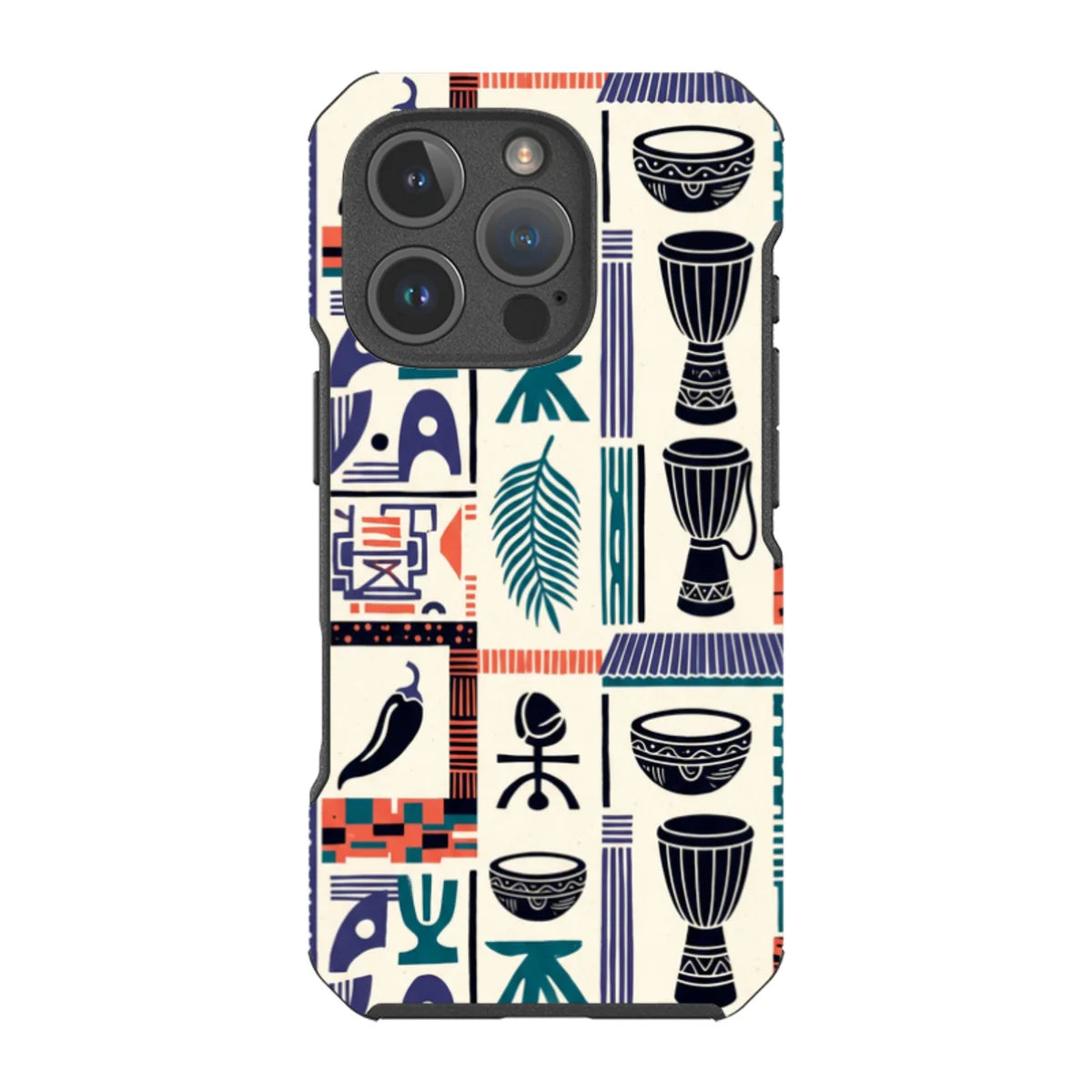 Market Day Icons by Ada Okoye — iPhone 16 Pro Impact Armour MagSafe Case — Finnaij