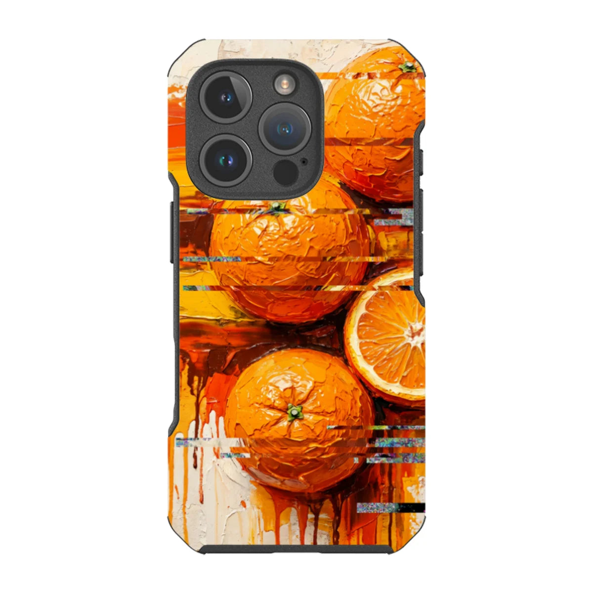 Oranges and Citrus Still Life by Frida Lövström — iPhone 16 Pro Impact Armour MagSafe Case — Finnaij