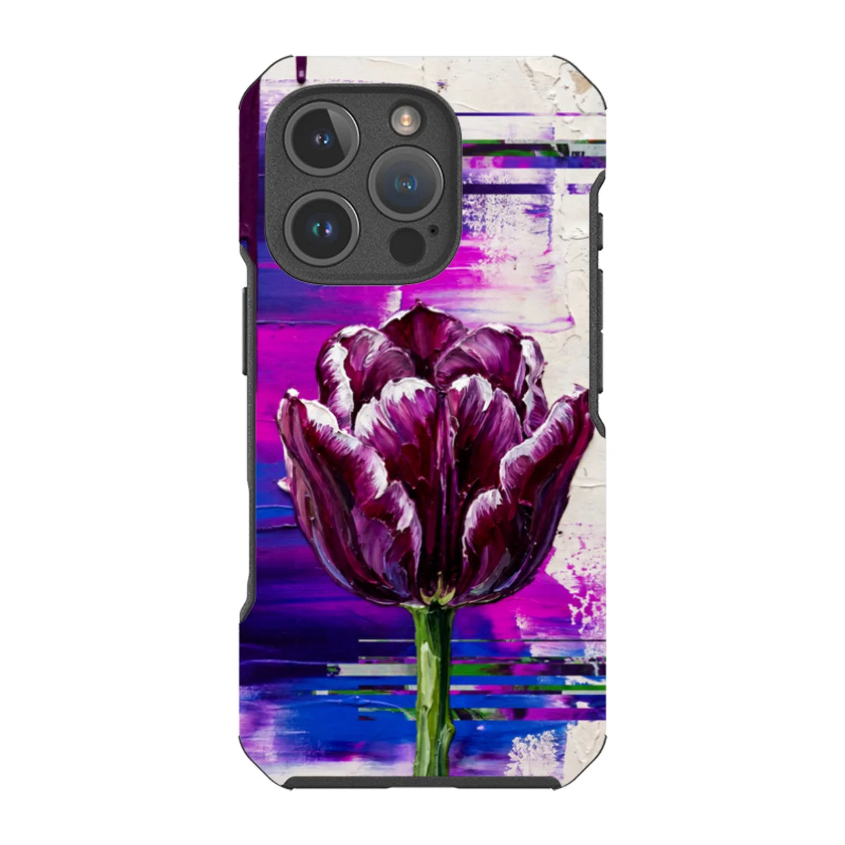 Single Dramatic Tulip by Frida Lövström — iPhone 16 Pro Impact Armour MagSafe Case — Finnaij