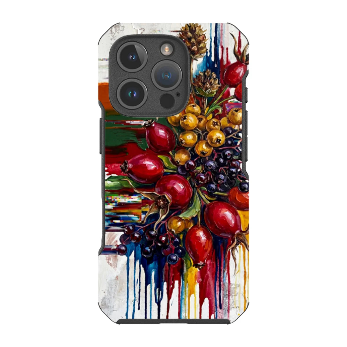 Autumn Berries and Botanicals by Frida Lövström — iPhone 16 Pro Impact Armour MagSafe Case — Finnaij