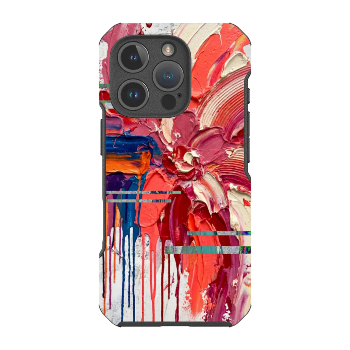 Abstract Florals by Frida Lövström — iPhone 16 Pro Impact Armour MagSafe Case — Finnaij
