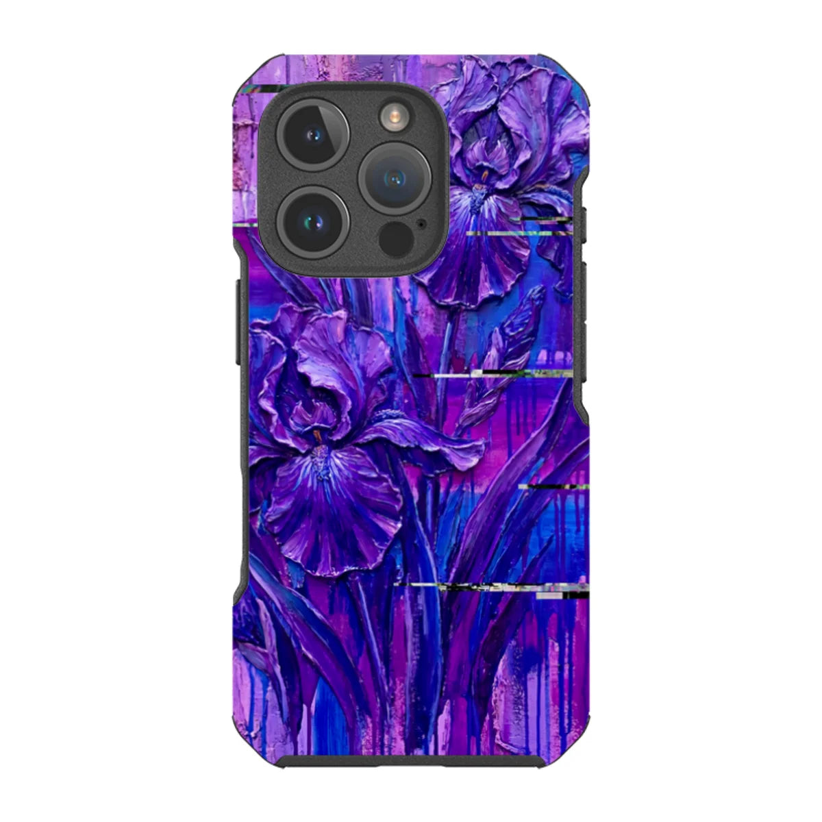 Iris Flowers by Frida Lövström — iPhone 16 Pro Impact Armour MagSafe Case — Finnaij