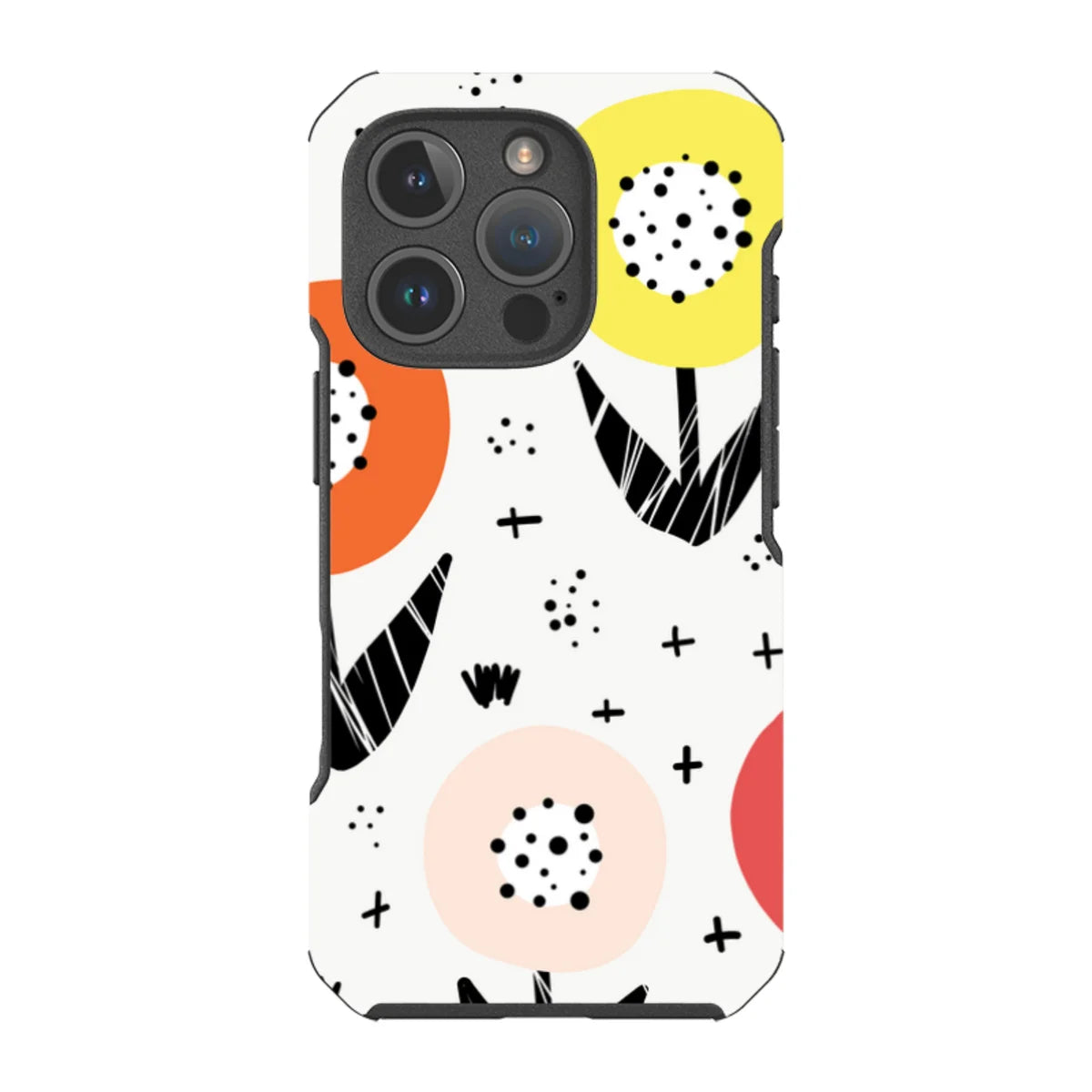 Botanical Doodle — iPhone 16 Pro Impact Armour MagSafe Case — Finnaij