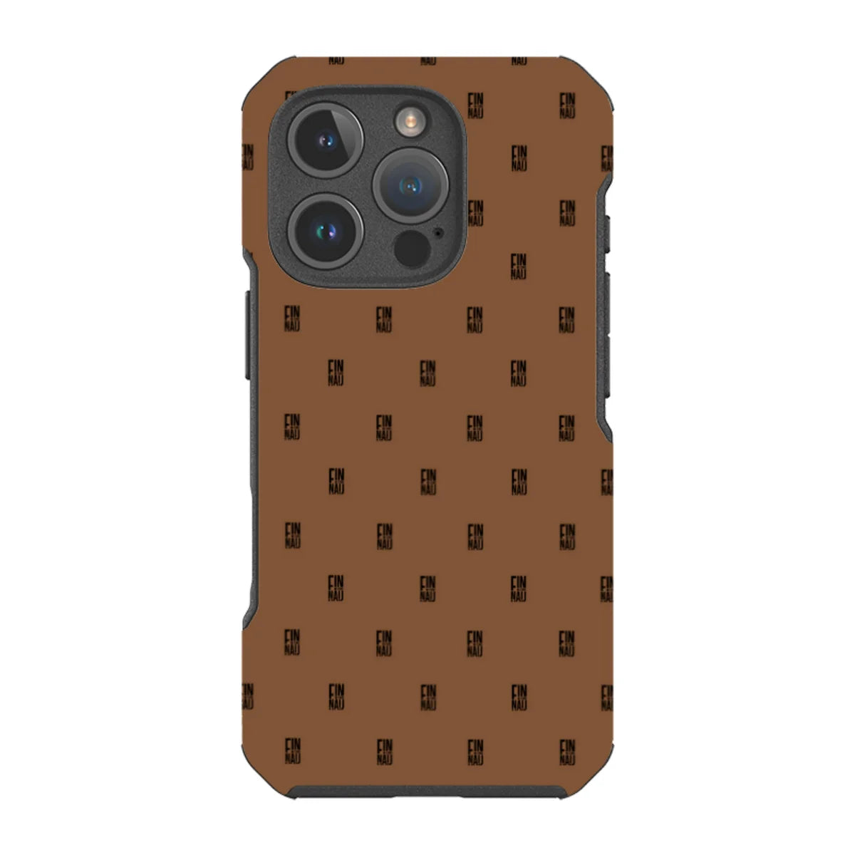 Monogram Chocolate Lover — iPhone 16 Pro Impact Armour MagSafe Case — Finnaij
