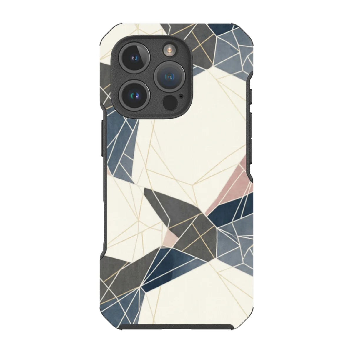 Frozen Lake Geometry by Elsi Vaarala — iPhone 16 Pro Impact Armour MagSafe Case — Finnaij