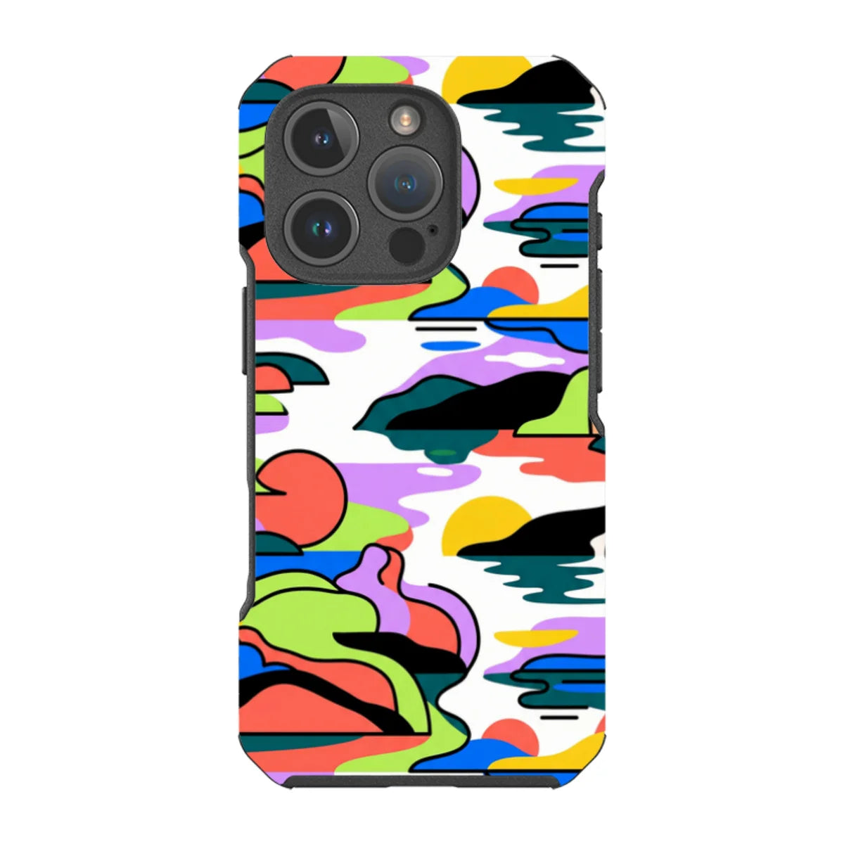 Archipelago Color Motion by Salla Niemi — iPhone 16 Pro Impact Armour MagSafe Case — Finnaij