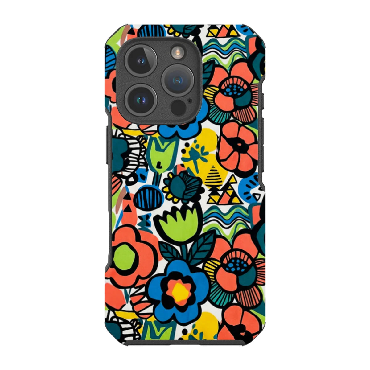 Floral Street Nordic by Salla Niemi — iPhone 16 Pro Impact Armour MagSafe Case — Finnaij