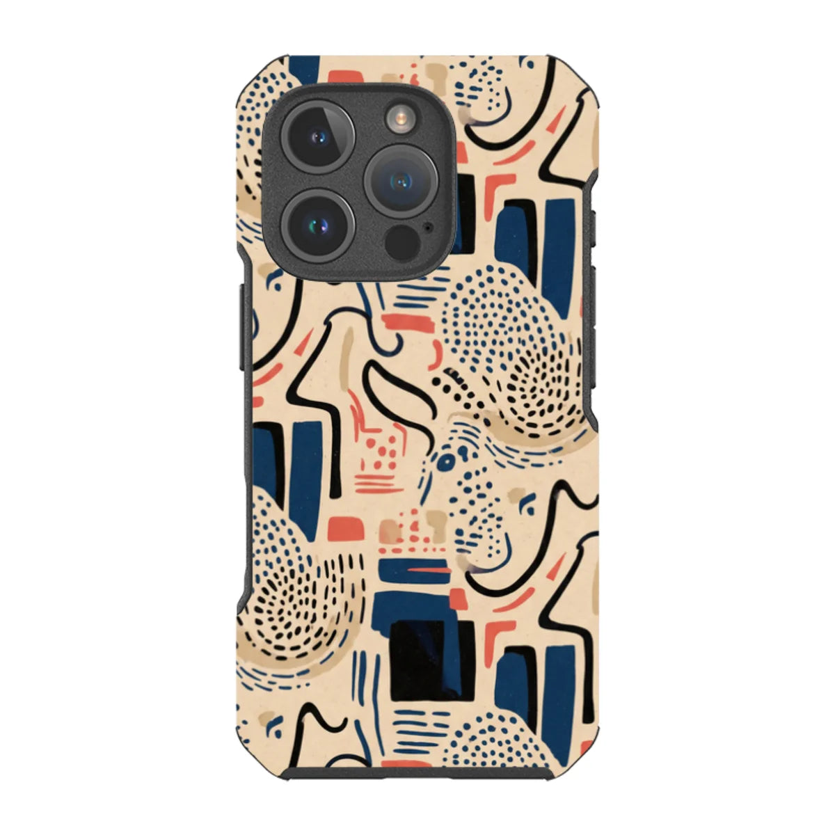 Sandstone Adire by Ada Okoye — iPhone 16 Pro Impact Armour MagSafe Case — Finnaij
