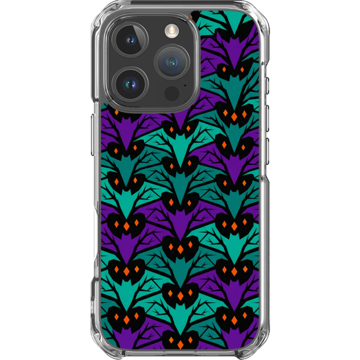 Bat Forest — iPhone 16 Pro Magsafe Clear Impact Case — Finnaij